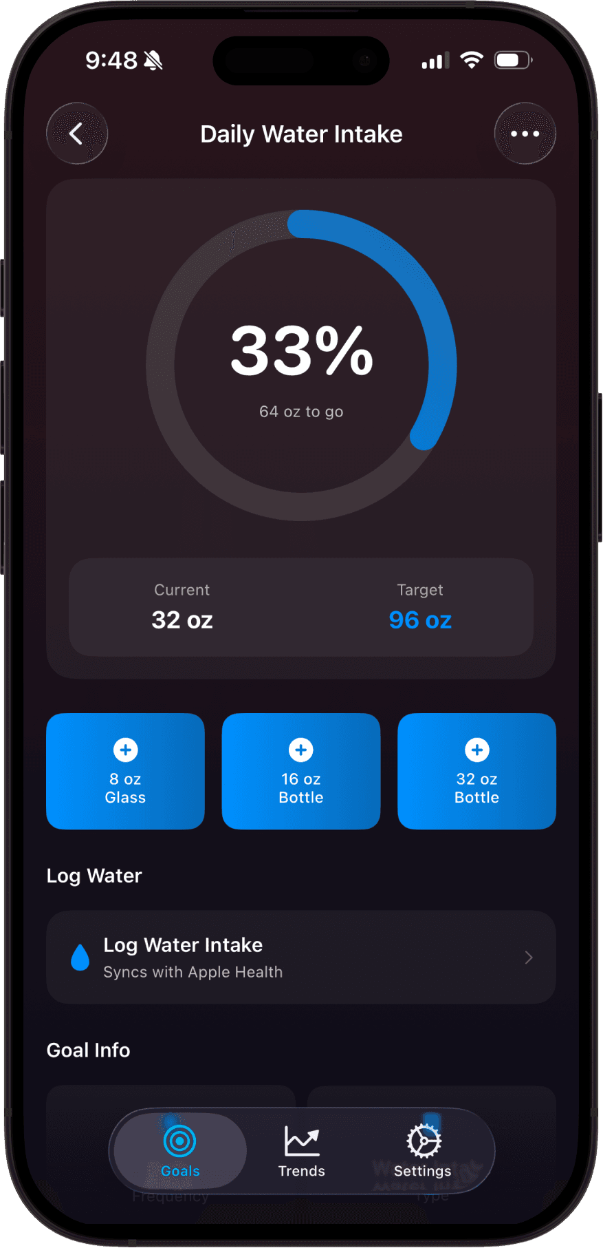 Ready, Set, Goal Features